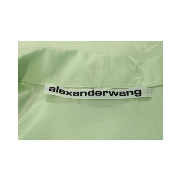 Alexander Wang Jacquard Pajama Top and Shorts in Mint Viscose